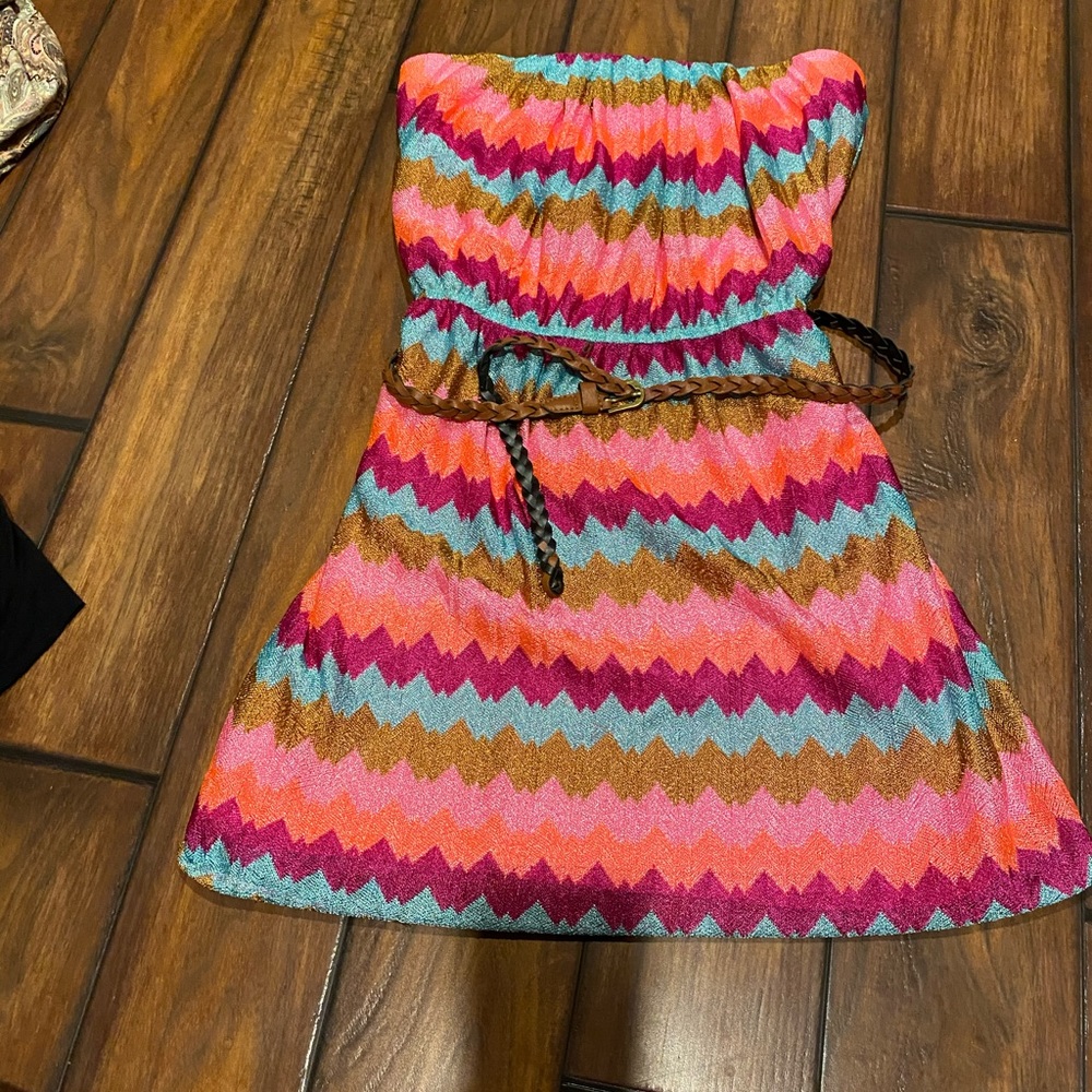 Strapless Dress w/belt